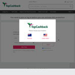 Spend US$15 Get $2.5 Cashback @ TopCashback US