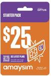 amaysim 28-Day Prepaid SIM Starter Pack 22GB (44GB if Activated by 31/1/2025) $11 (Was $25) @ Coles In-store