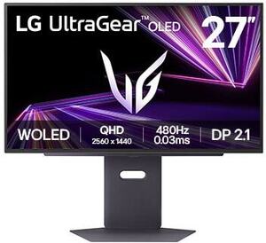 LG UltraGear 27" OLED 480Hz QHD Gaming Monitor: $1,295.19 (New Customers) +10% Cashback (Expired) @ LG Edu VIP Program