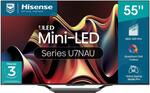 Hisense 55U7NAU 55" 4K Mini-LED QLED Smart TV 2024 $965 ($869 via Price Match) + Delivery ($0 C&C/ In-Store) @ JB Hi-Fi