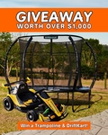 Win an Airborne Trampoline + DriftKart Valued over $1,000 from Little Tacker Toys