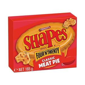 Arnott’s Shapes Meat Pie 165g 2 for $2 @ Coles