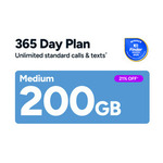 Kogan Mobile Prepaid Plan Medium 365 Days 200GB $149 @ Kogan