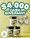 Win 1 of 4 (1 Per Week) x $1,000 Cash from Pistachio Papi