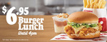Burger Lunch for $6.95 until 4pm Daily @ Red Rooster