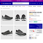 Hoka Clifton 9 (GS) Kids $69.99 + $15 Delivery ($0 C&C/ $149.99 Order) @ The Athlete's Foot
