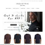 Industrie Clothing - The Big One: Get 3 Shirts For $99 While Stocks Last