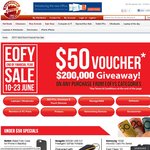 $50 Voucher with any purchase from Shopping Express EOFY Sale (No minimum spend)