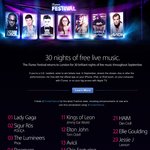 iTunes festival 30 nights of free music 1-30 september 