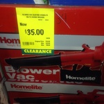 Homelite Blower Vac $35, Was $54 @ Bunnings