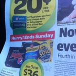 Save 20c/lt off Fuel with Any 3 Pepsi 24x375ml Varieties $36 @ Woolworths