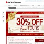 30% off Tours in Japan from JAPANiCAN