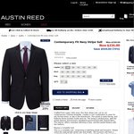Austin Reed 2x 100% Wool Men's Suit - $324 Free International Delivery (70% off)