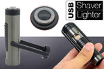 2in1 USB Rechargeable Cigarette Lighter+Shaver $7.98 Delivered @ Ozstock