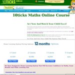 80% off A 1 Year Subscription to 10ticks Maths Learning System