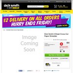 Dick Smith Cross Cut Paper Shredder $22 + $2 Delivered (3PM - 4PM AEDT)