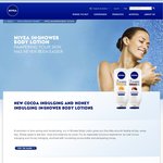 FREE: New NIVEA in-Shower Body Lotion 8ml Sample