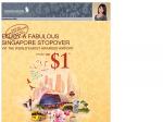 Singapore Airlines - $1 Stopover in Singapore - 1st Night Only (Must Be 2 Passengers)