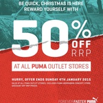 Puma - 50% off at Outlet Stores