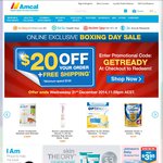 Amcal $20 off $100+ Spend, Free Shipping
