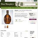 Dimple 12 Year Old Scotch Whisky 700ml $39.90 - Dan Murphy's Free Click & Collect Available