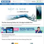 Samsung Galaxy S6 64GB Deal (Black $1144, White $1149) with Bonus Samsung Tablet at The Good Guys