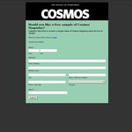 Free Issue of Cosmos Magazine - Incl Free Delievery Worldwide