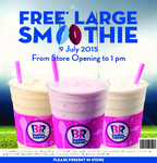 Baskin Robbins - Free Large Smoothie - 9th July (from Store Opening) First 50 People Per Store
