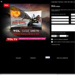 Win 1 of 6 TCL 55" Curved UHD TVs from TCL