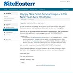 SiteHosterr US Webhosting 2GB Space, 12GB Transfer US $11.50 (~AU $16.10) Per Year (70% off for Life)