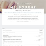 40% off GA Tickets to The Melbourne Cake Expo on 19 & 20 March 2016 - Now $10.80 (Were $18)