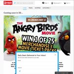 Win 1 of 25 Angry Birds Packs Inc Family Pass @ Scoopon