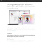 Apple Music - Student Membership $5.99/Mo (Was $11.99; 50% off) via UNiDAYS