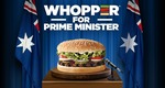 Whopper $4 on Election Date (2nd July) at Hungry Jacks