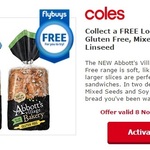 Free Loaf of Abbott's Gluten Free Bread (Two Varieties Available) from Coles (Flybuys Member Offer)