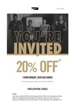 Day Sale 20% off Nationwide (Excl. SA) OzBargain