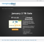 NewsgroupDirect Usenet 2TB Block Account $70USD / $93AUD+-