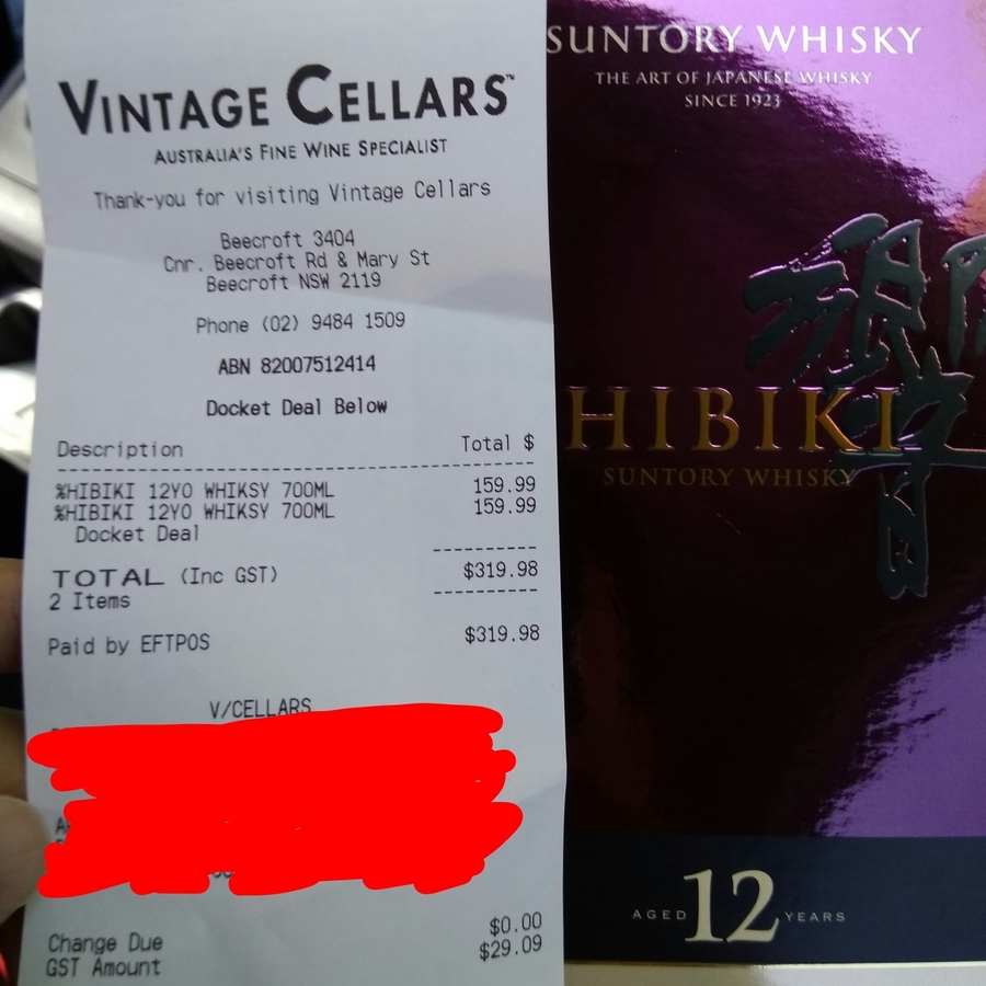 Hibiki 12 Year Whisky 159.99 Vintage Cellars OzBargain