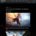 [XB1/PC] Battlefield 1 - Free to Play This Weekend (Origin / Xbox Live Gold Req.)
