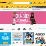 Petbarn 20%-30% off Sitewide till 10pm
