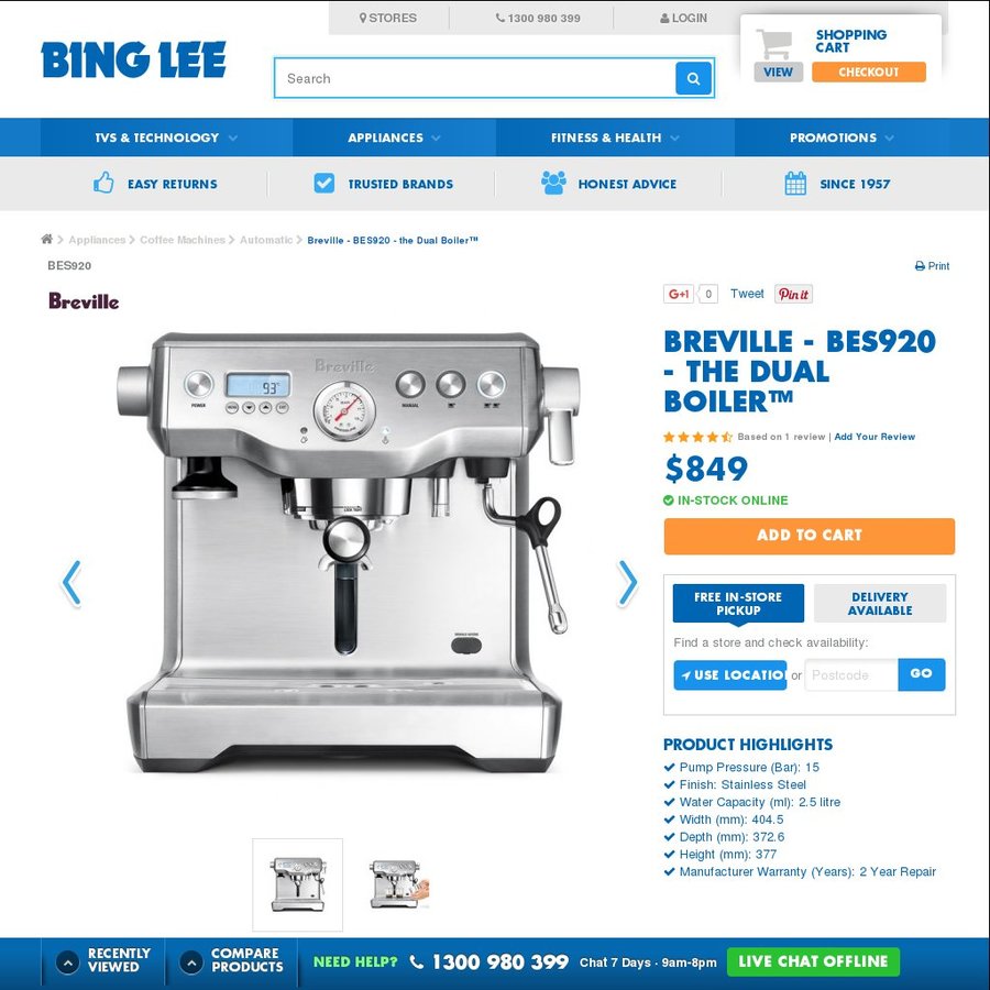 breville smart grinder ozbargain