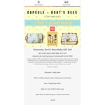Win a Burt's Bees Baby Gift Set from Hey Capsule