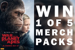 Win 1 of 5 War for the Planet of the Apes Merchandise Packs from EB Australia