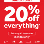 20% off Storewide @ Rebel (Sat 04/11, in Store Only) [Rebel QLD Only]