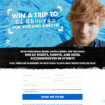 Win a Trip to Ed Sheeran Live in Sydney for 2 Worth $2,090 or 1 of 20 Prize Packs Worth $50 from Warner Music
