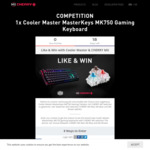 Win a Cooler Master MasterKeys MK750 RGB Mechanical Keyboard Worth $189 from Cherry MX
