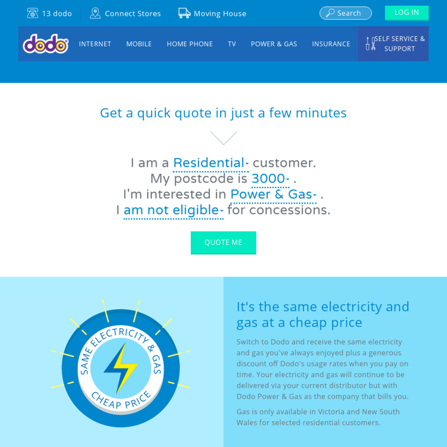 Dodo NSW Power & Gas Discounts Electricity 30 (up from 20) and Gas 25 (up from 20) OzBargain