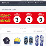 A- League, AFL or NRL Fan Gear reduced prices from $3 @ Best & Less