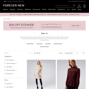 forever new 20 off
