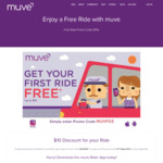 [QLD] $10 off Your First Ride with Muve Rideshare 